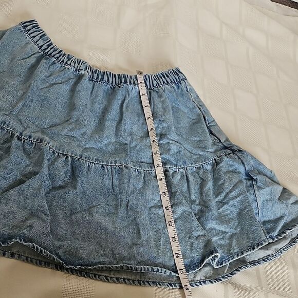 American Eagle Outfitters Blue Tiered Bubble Skirt - Picture 7 of 16